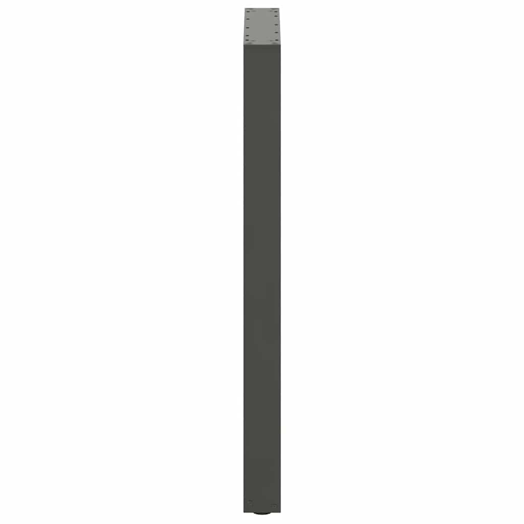 vidaXL Bar Table Legs U-Shaped 2 pcs Anthracite 60x(100-101) cm Steel