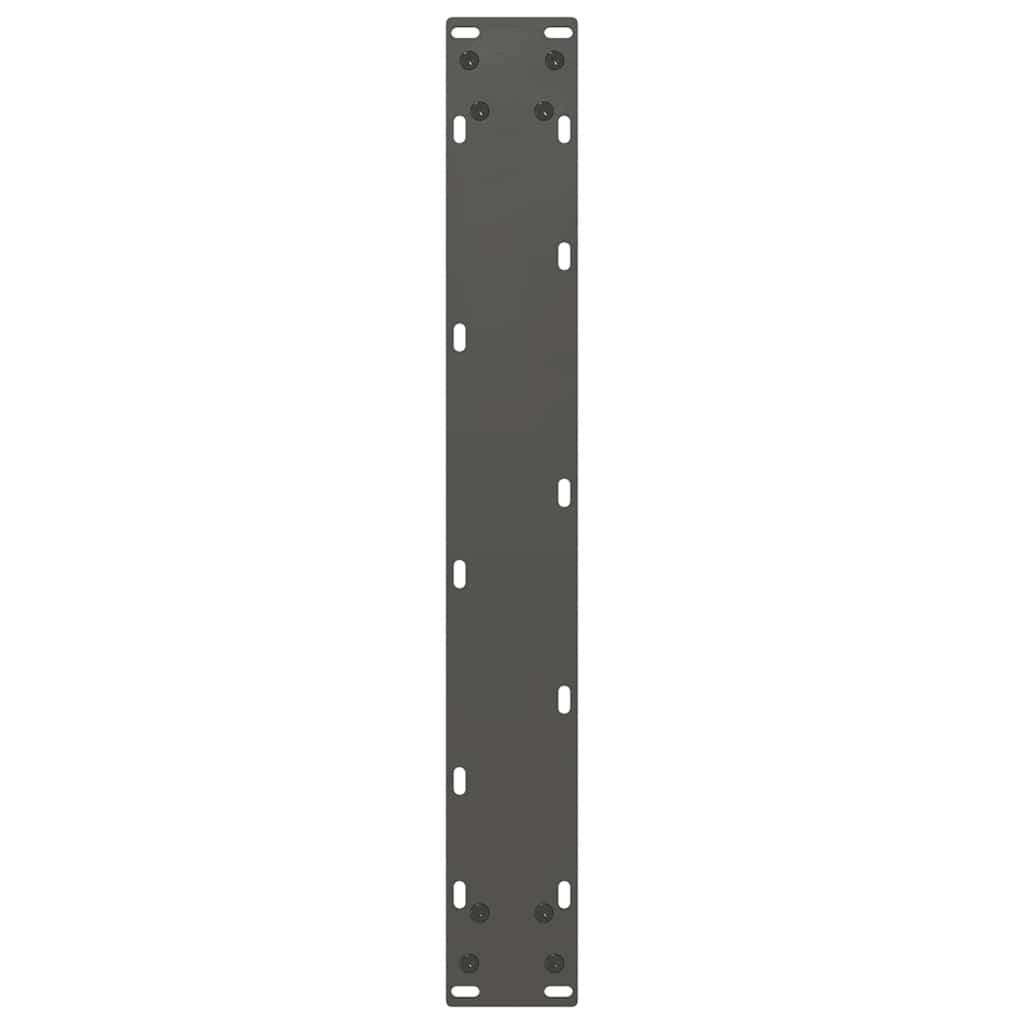 vidaXL Bar Table Legs U-Shaped 2 pcs Anthracite 60x(100-101) cm Steel