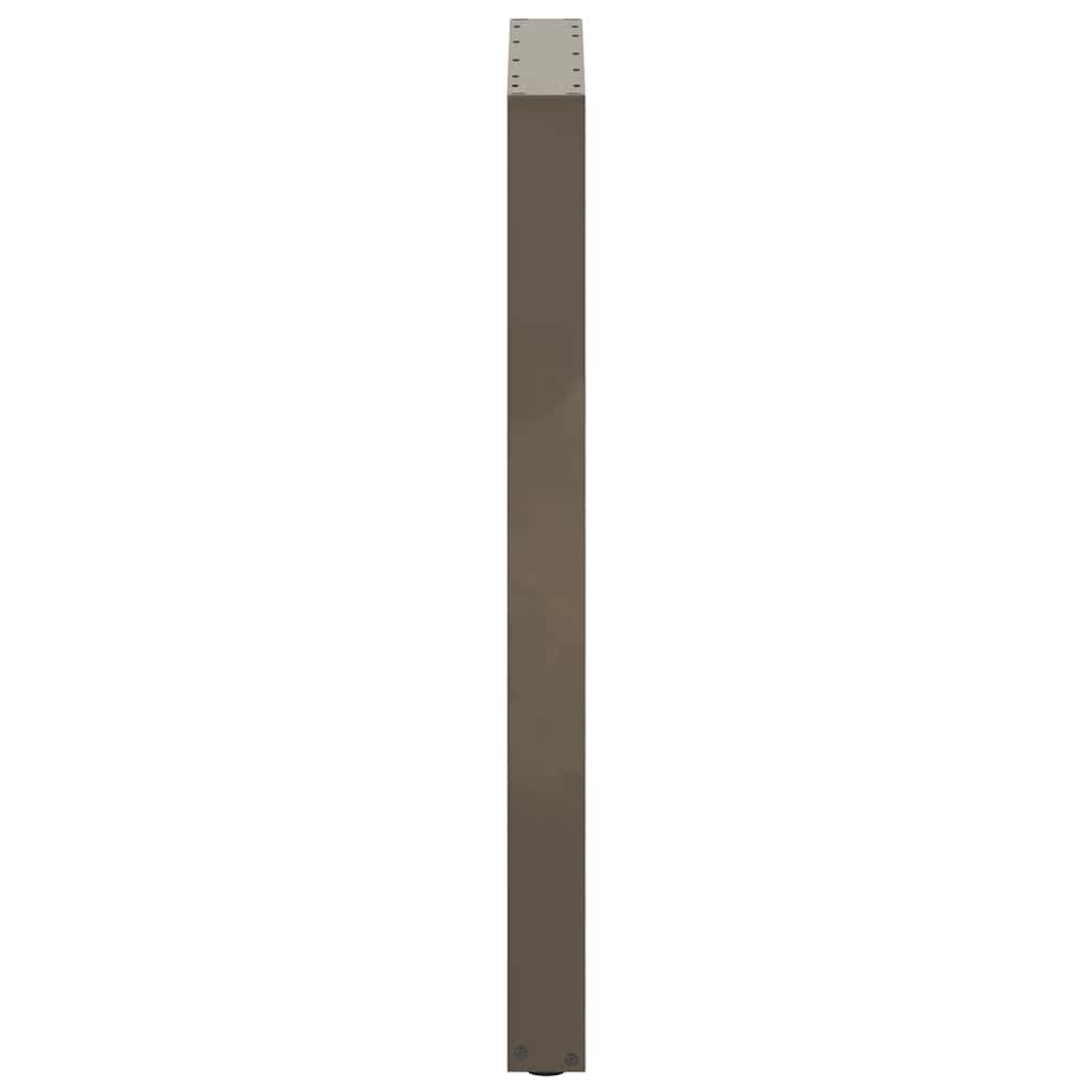 vidaXL Bar Table Legs U-Shaped 2 pcs Natural Steel 60x(100-101) cm Steel