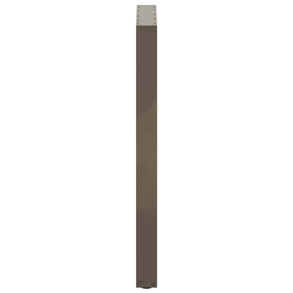 vidaXL Bar Table Legs U-Shaped 2 pcs Natural Steel 60x(100-101) cm Steel