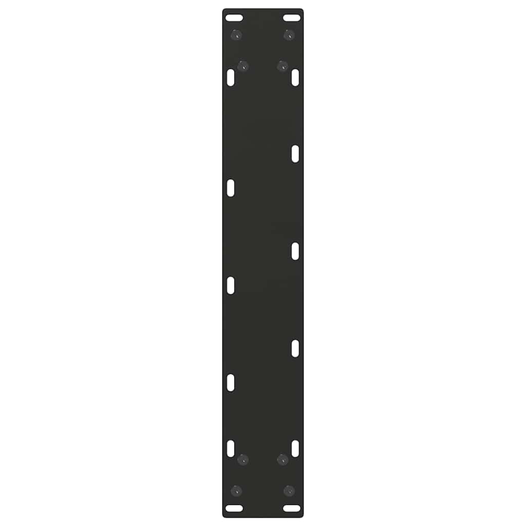 vidaXL Bar Table Legs U-Shaped 2 pcs Black 40x(110-111) cm Steel
