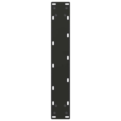 vidaXL Bar Table Legs U-Shaped 2 pcs Black 40x(110-111) cm Steel