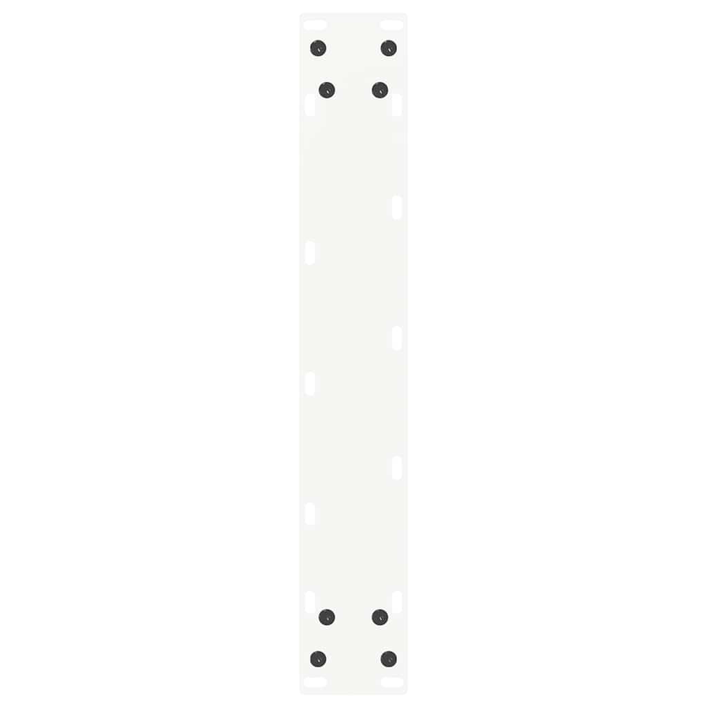 vidaXL Bar Table Legs U-Shaped 2 pcs White 40x(110-111) cm Steel