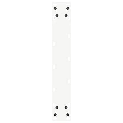 vidaXL Bar Table Legs U-Shaped 2 pcs White 40x(110-111) cm Steel