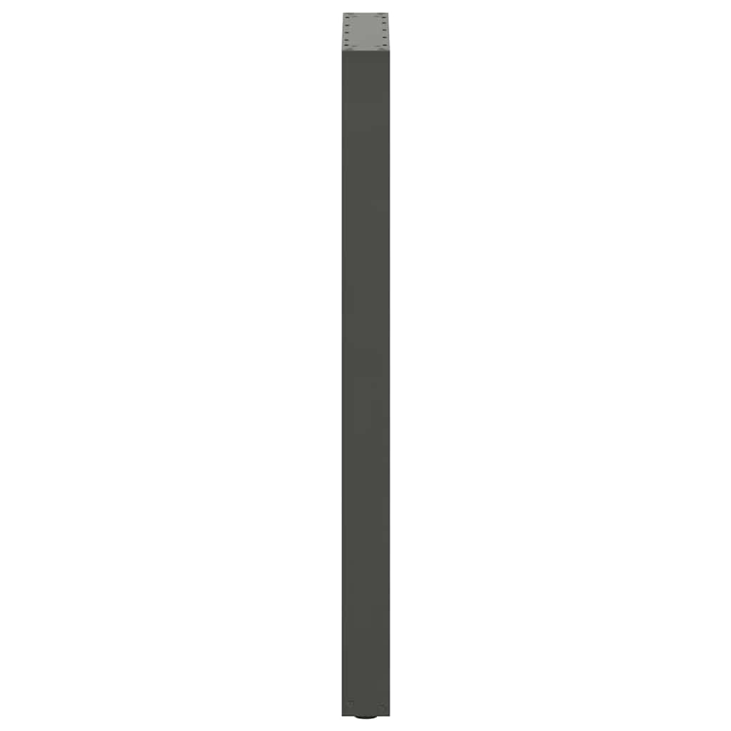 vidaXL Bar Table Legs U-Shaped 2 pcs Anthracite 40x(110-111) cm Steel