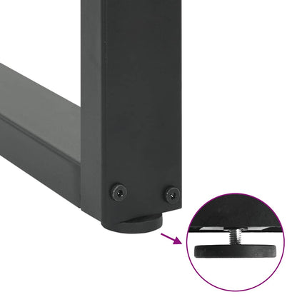 vidaXL Bar Table Legs U-Shaped 2 pcs Anthracite 40x(110-111) cm Steel