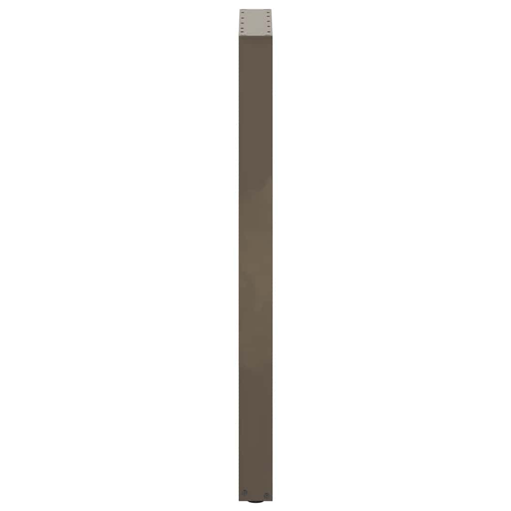 vidaXL Bar Table Legs U-Shaped 2 pcs Natural Steel 40x(110-111) cm Steel
