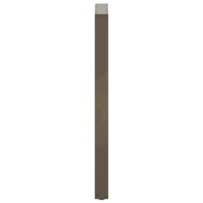 vidaXL Bar Table Legs U-Shaped 2 pcs Natural Steel 40x(110-111) cm Steel