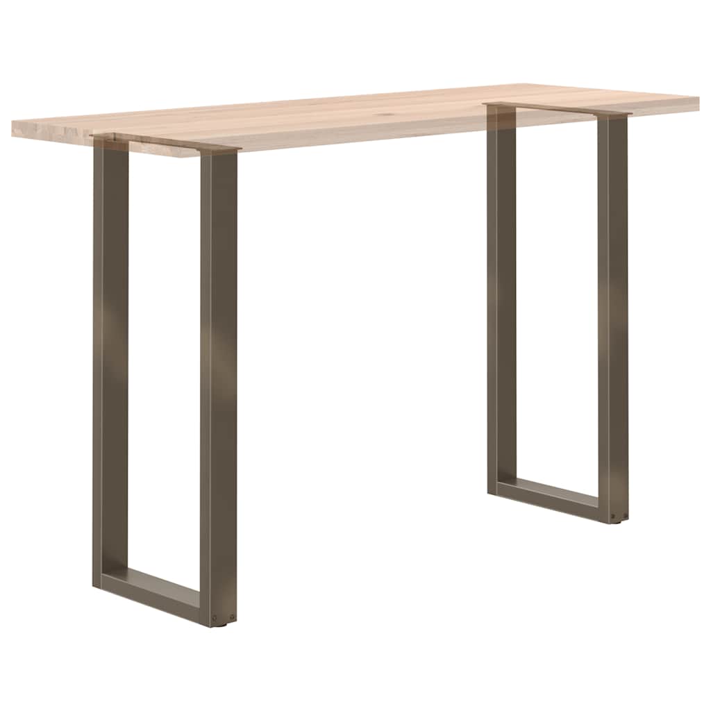 vidaXL Bar Table Legs U-Shaped 2 pcs Natural Steel 40x(110-111) cm Steel