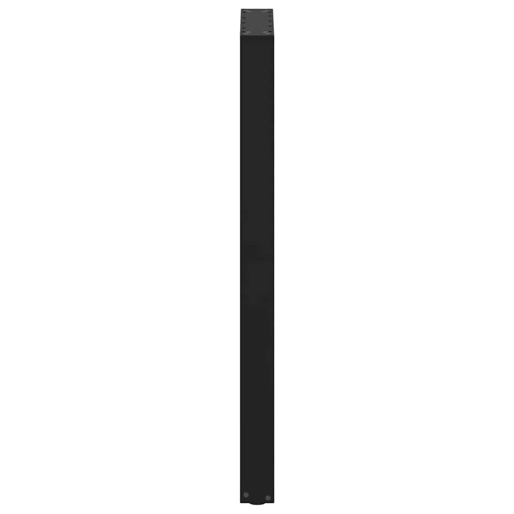 vidaXL Bar Table Legs U-Shaped 2 pcs Black 50x(110-111) cm Steel
