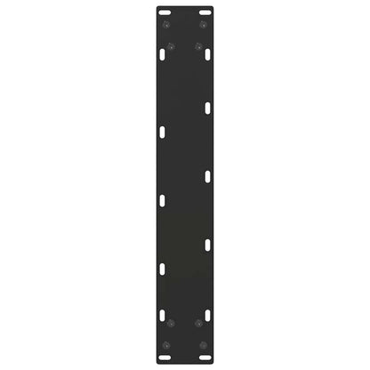 vidaXL Bar Table Legs U-Shaped 2 pcs Black 50x(110-111) cm Steel