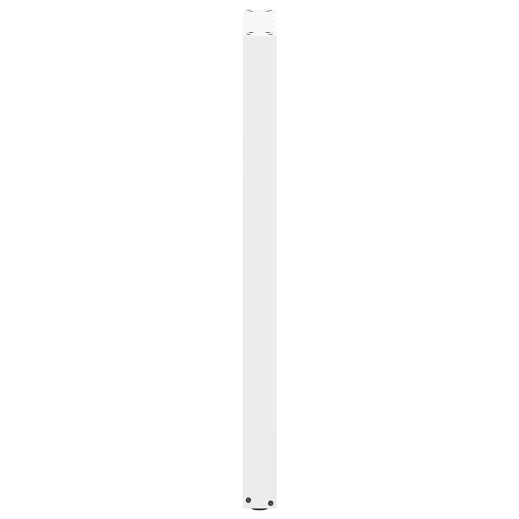 vidaXL Bar Table Legs U-Shaped 2 pcs White 50x(110-111) cm Steel