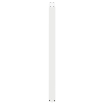 vidaXL Bar Table Legs U-Shaped 2 pcs White 50x(110-111) cm Steel