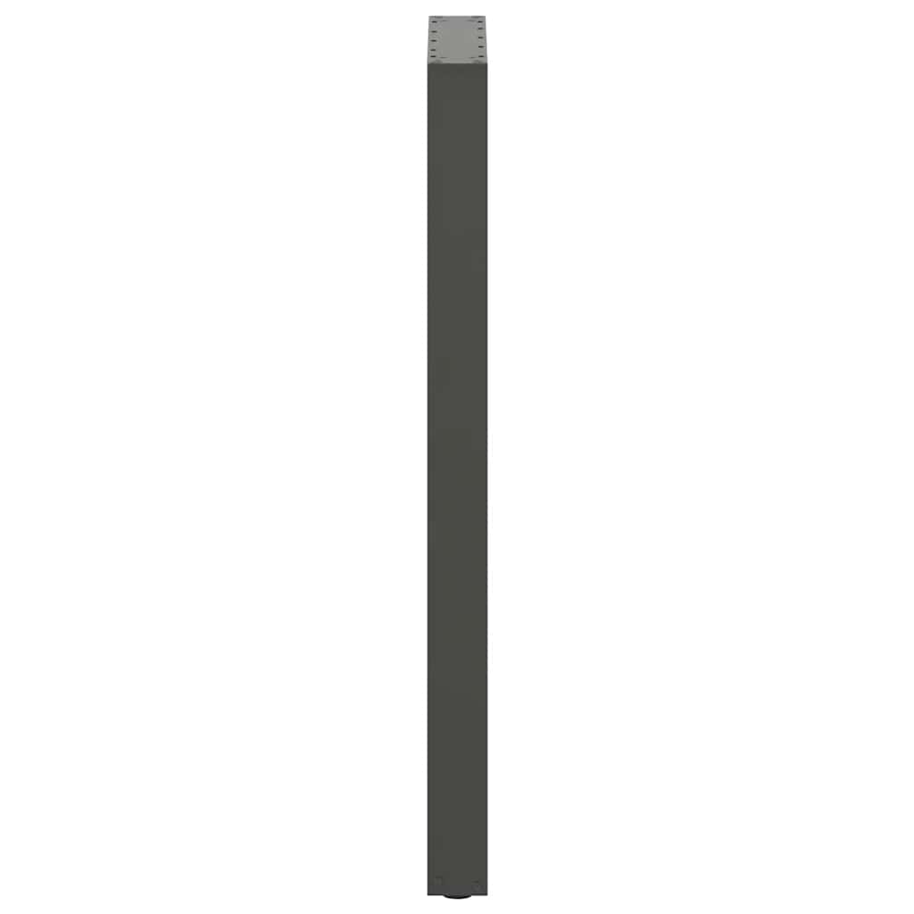 vidaXL Bar Table Legs U-Shaped 2 pcs Anthracite 50x(110-111) cm Steel