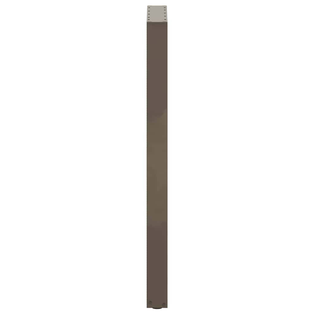 vidaXL Bar Table Legs U-Shaped 2 pcs Natural Steel 50x(110-111) cm Steel