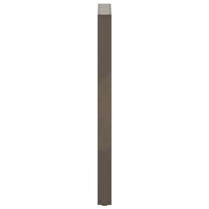 vidaXL Bar Table Legs U-Shaped 2 pcs Natural Steel 50x(110-111) cm Steel