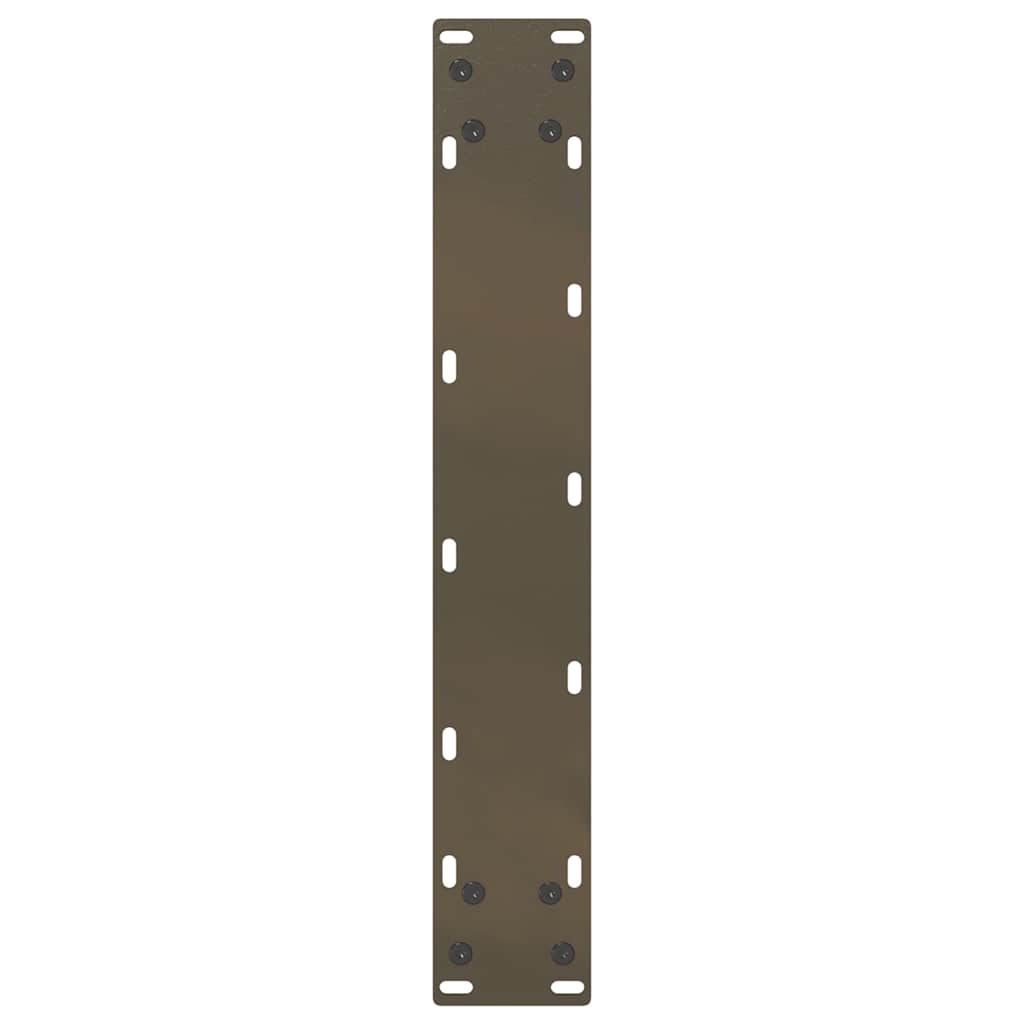 vidaXL Bar Table Legs U-Shaped 2 pcs Natural Steel 50x(110-111) cm Steel