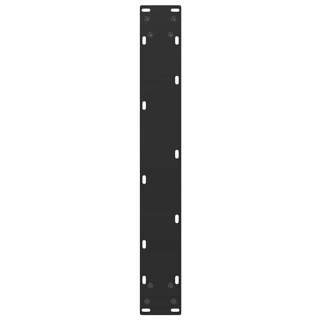 vidaXL Bar Table Legs U-Shaped 2 pcs Black 60x(110-111) cm Steel