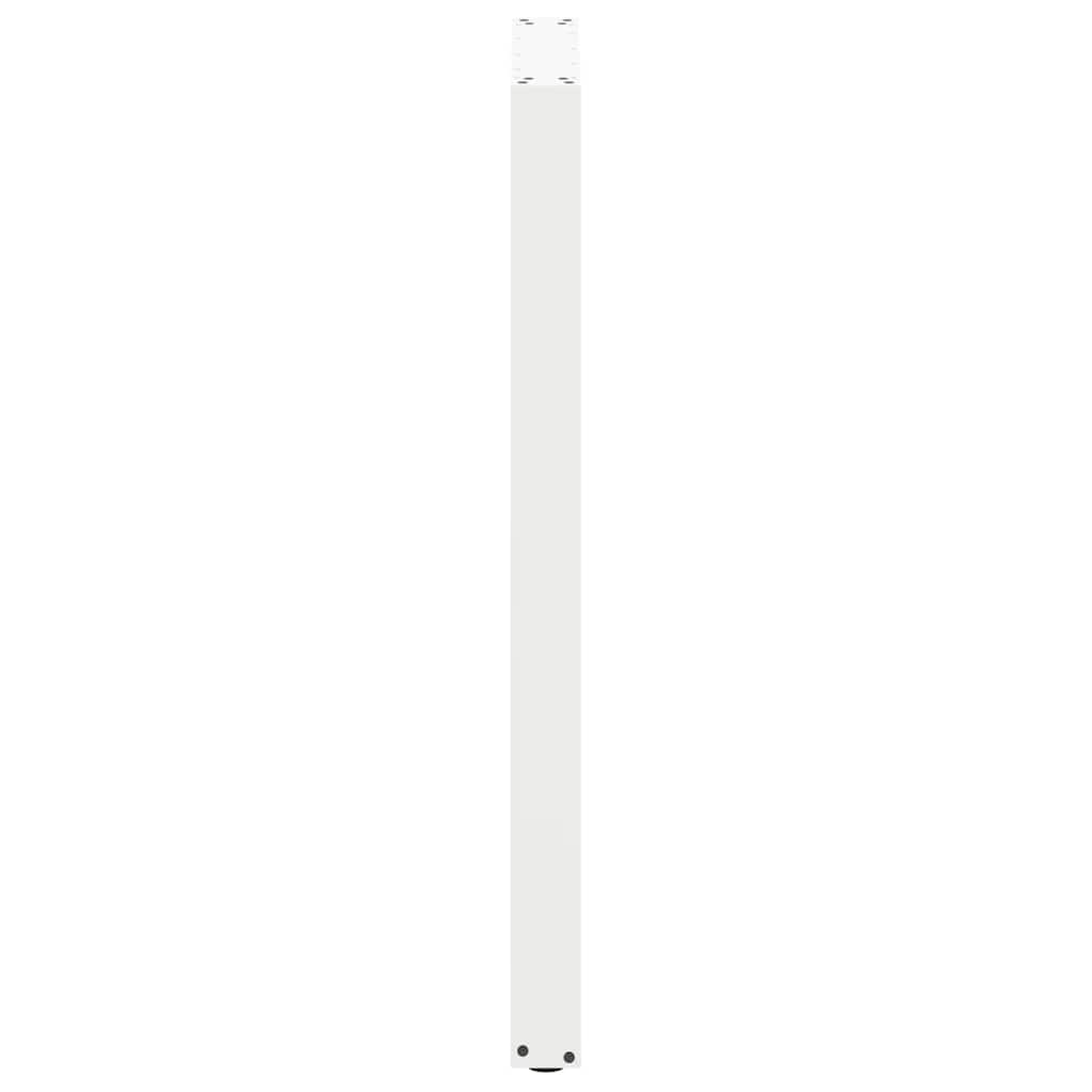 vidaXL Bar Table Legs U-Shaped 2 pcs White 60x(110-111) cm Steel