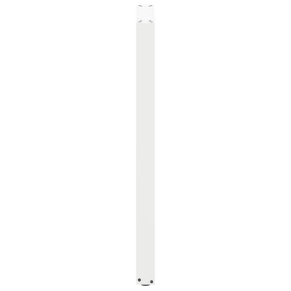 vidaXL Bar Table Legs U-Shaped 2 pcs White 60x(110-111) cm Steel