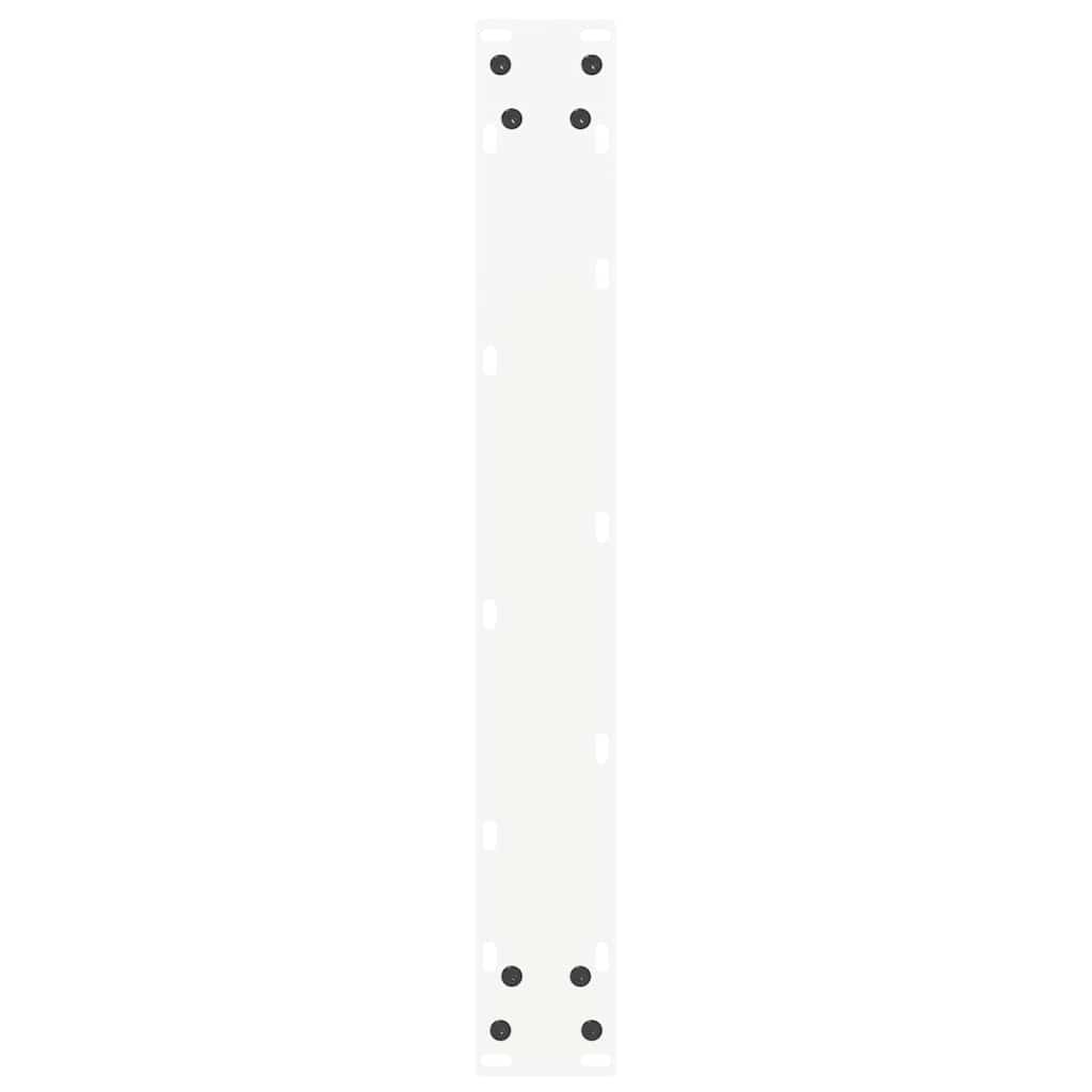 vidaXL Bar Table Legs U-Shaped 2 pcs White 60x(110-111) cm Steel