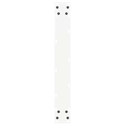 vidaXL Bar Table Legs U-Shaped 2 pcs White 60x(110-111) cm Steel