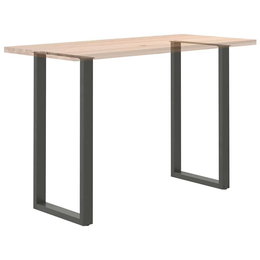 vidaXL Bar Table Legs U-Shaped 2 pcs Anthracite 60x(110-111) cm Steel