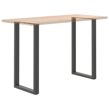 vidaXL Bar Table Legs U-Shaped 2 pcs Anthracite 60x(110-111) cm Steel