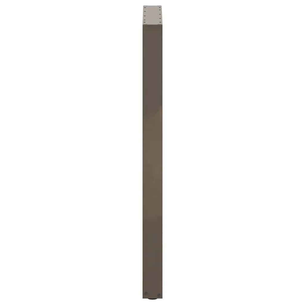 vidaXL Bar Table Legs U-Shaped 2 pcs Natural Steel 60x(110-111) cm Steel