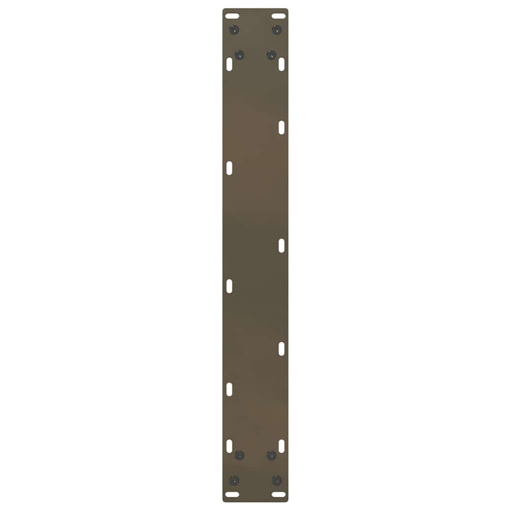 vidaXL Bar Table Legs U-Shaped 2 pcs Natural Steel 60x(110-111) cm Steel