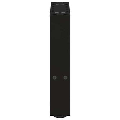 vidaXL Coffee Table Legs Black 2 pcs 30x(30-31) cm Steel