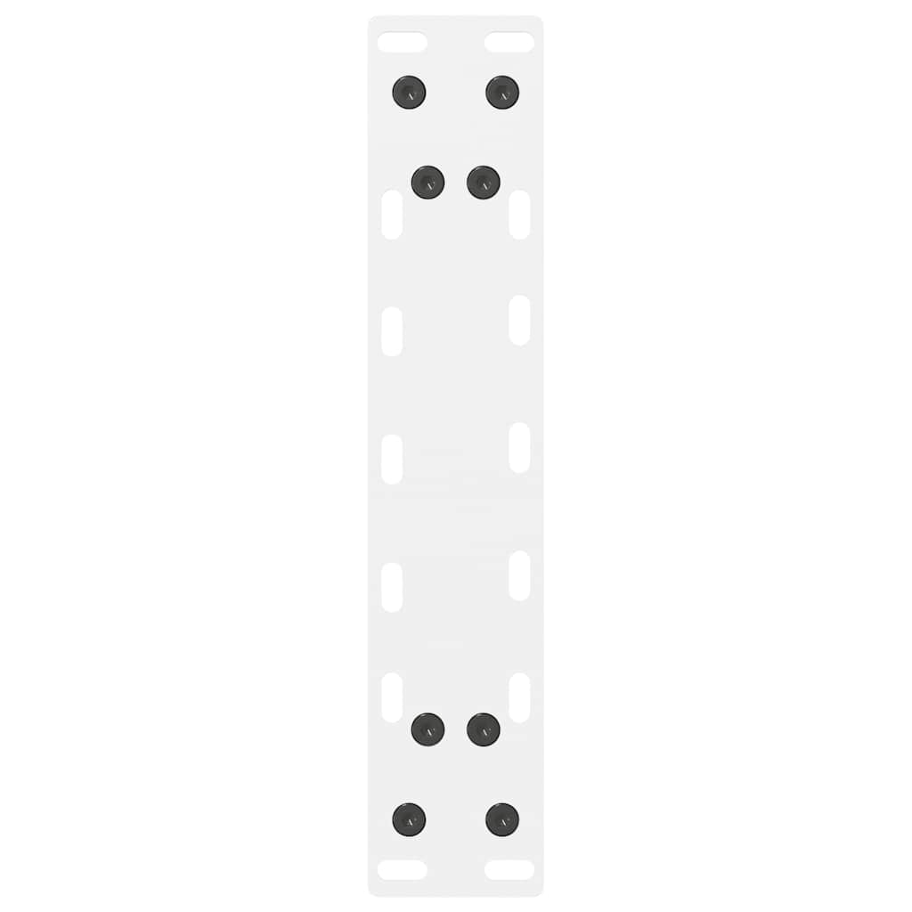 vidaXL Coffee Table Legs White 2 pcs 30x(30-31) cm Steel