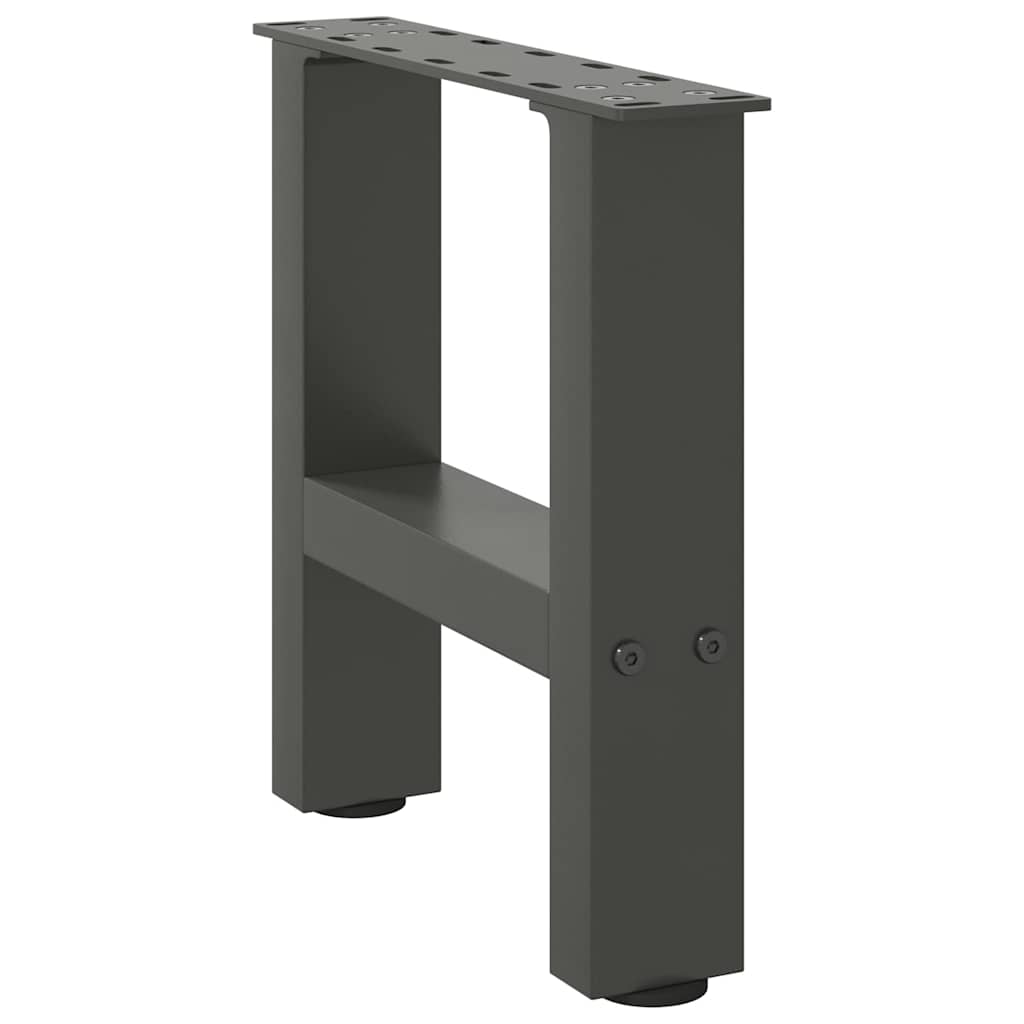 vidaXL Coffee Table Legs Anthracite 2 pcs 30x(30-31) cm Steel