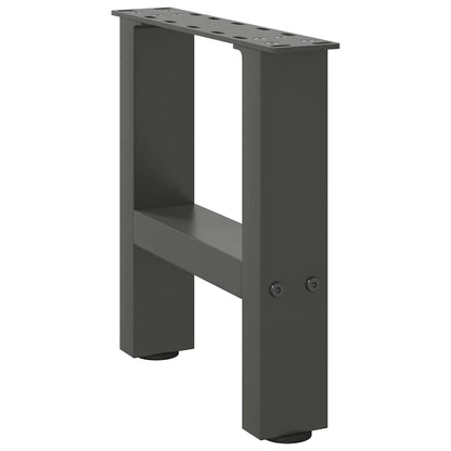 vidaXL Coffee Table Legs Anthracite 2 pcs 30x(30-31) cm Steel