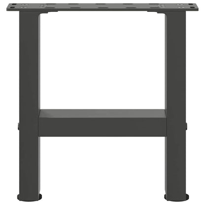 vidaXL Coffee Table Legs Anthracite 2 pcs 30x(30-31) cm Steel