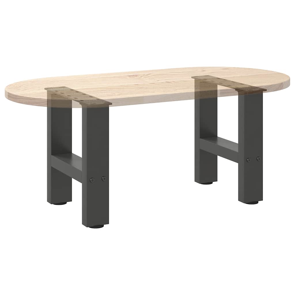 vidaXL Coffee Table Legs Anthracite 2 pcs 30x(30-31) cm Steel