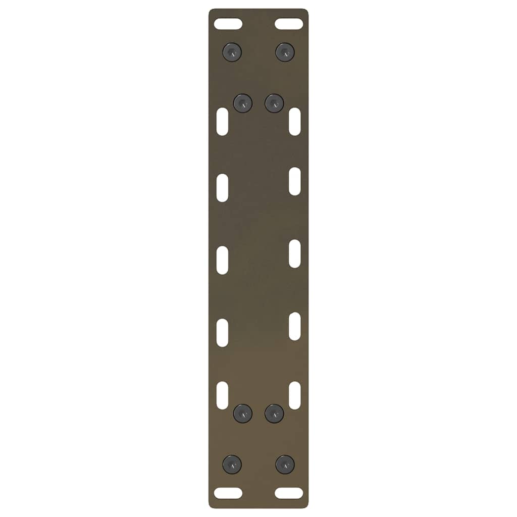 vidaXL Coffee Table Legs Natural Steel 2 pcs 30x(30-31) cm Steel