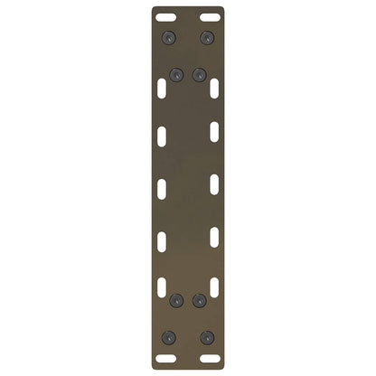vidaXL Coffee Table Legs Natural Steel 2 pcs 30x(30-31) cm Steel