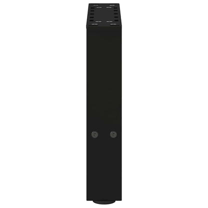 vidaXL Coffee Table Legs Black 2 pcs 40x(30-31) cm Steel