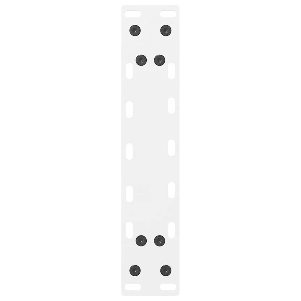 vidaXL Coffee Table Legs White 2 pcs 40x(30-31) cm Steel