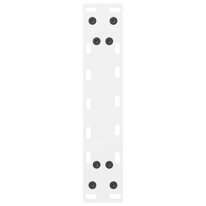 vidaXL Coffee Table Legs White 2 pcs 40x(30-31) cm Steel