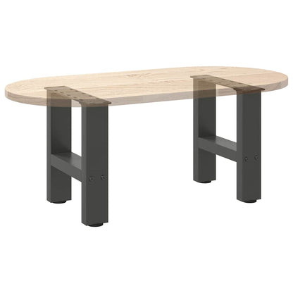 vidaXL Coffee Table Legs Anthracite 2 pcs 40x(30-31) cm Steel