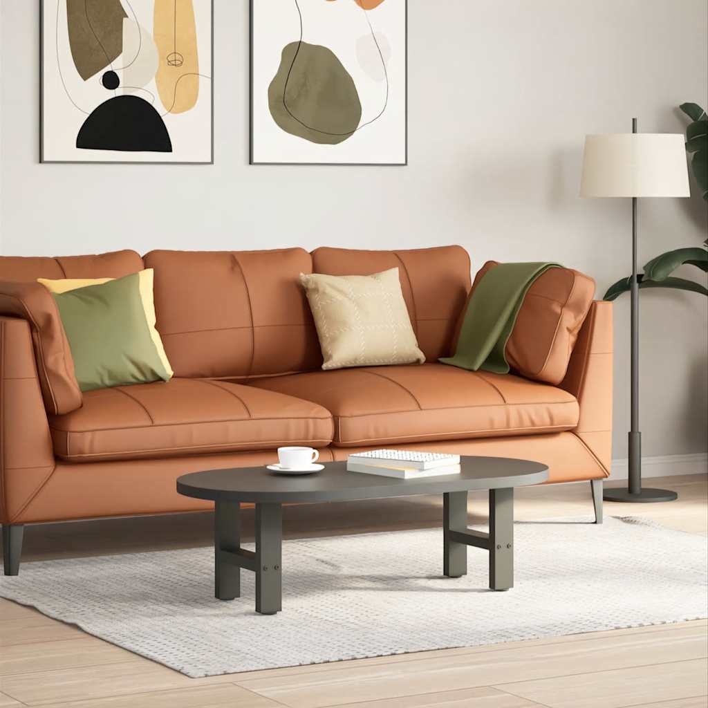 vidaXL Coffee Table Legs Anthracite 2 pcs 40x(30-31) cm Steel