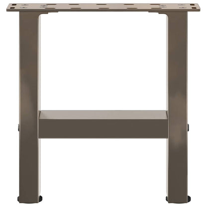 vidaXL Coffee Table Legs Natural Steel 2 pcs 40x(30-31) cm Steel