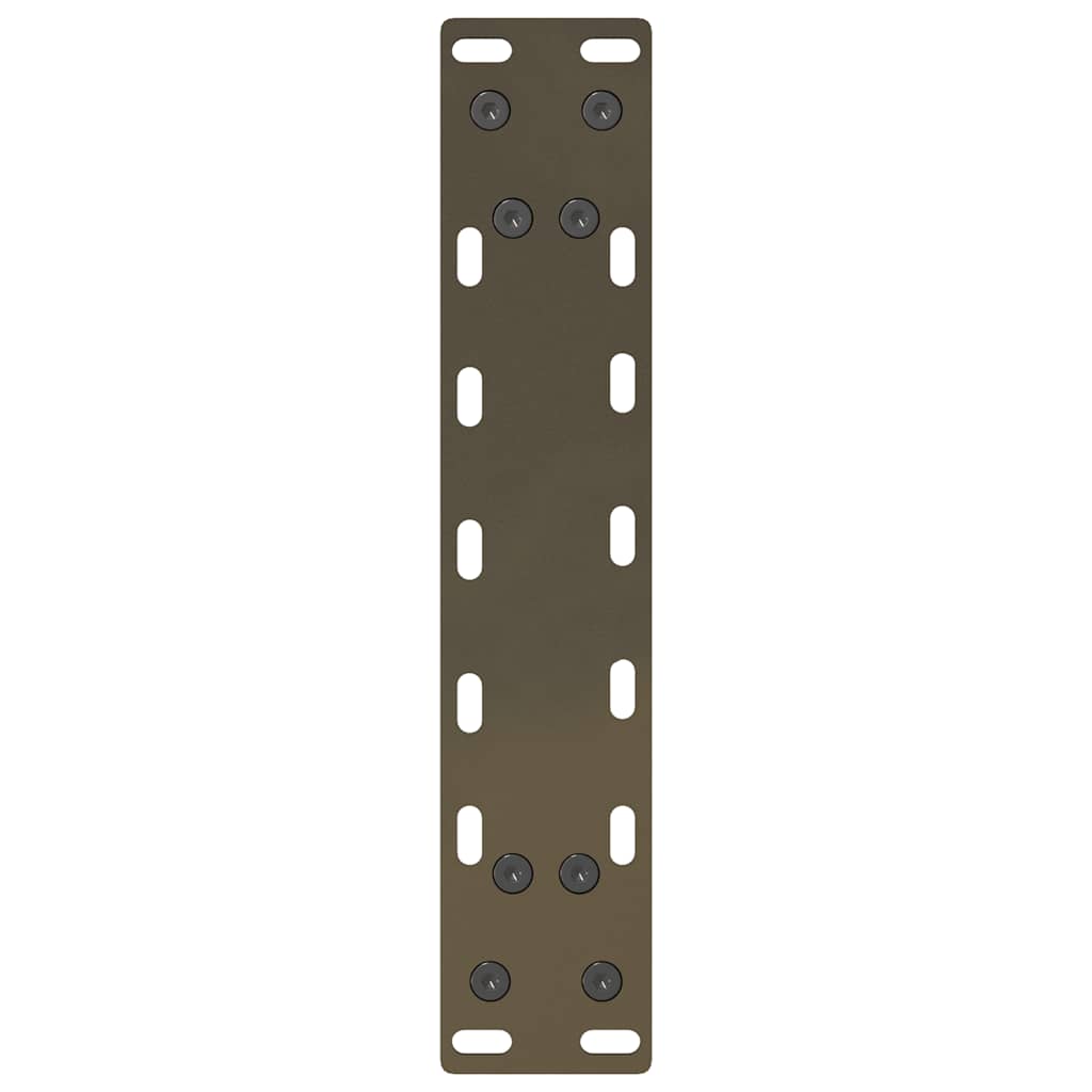 vidaXL Coffee Table Legs Natural Steel 2 pcs 40x(30-31) cm Steel