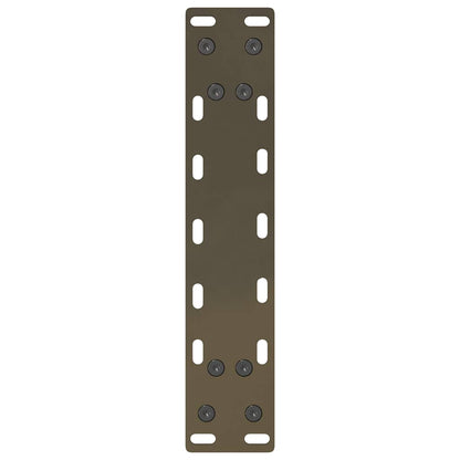 vidaXL Coffee Table Legs Natural Steel 2 pcs 40x(30-31) cm Steel