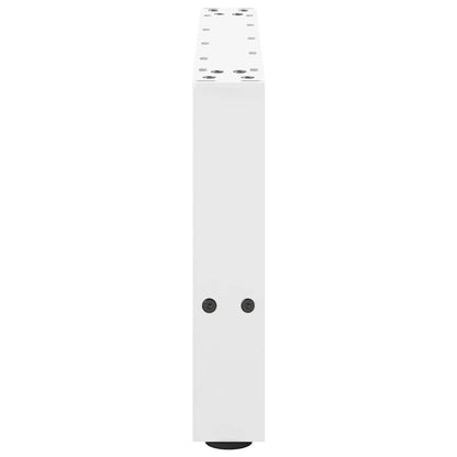 vidaXL Coffee Table Legs White 2 pcs 50x(30-31) cm Steel
