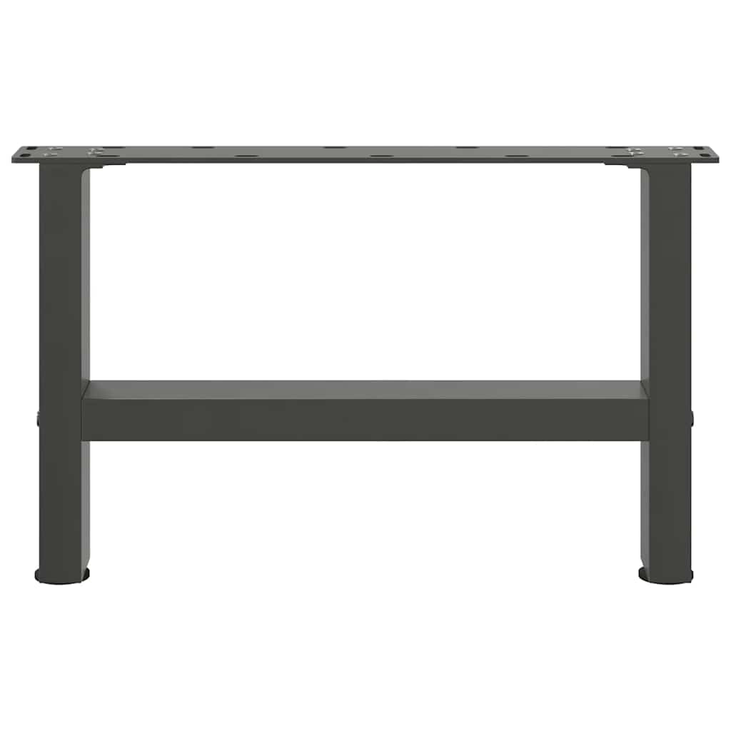 vidaXL Coffee Table Legs Anthracite 2 pcs 50x(30-31) cm Steel