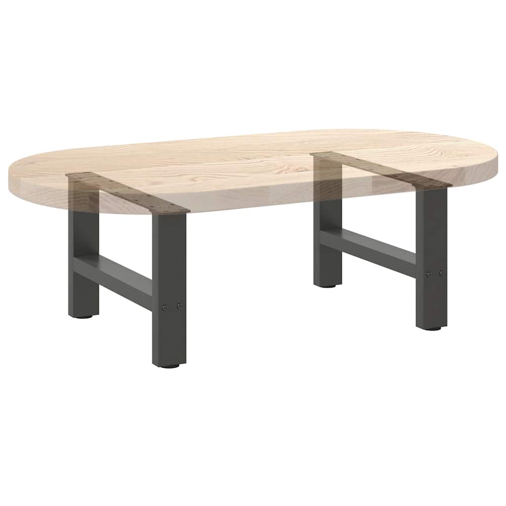 vidaXL Coffee Table Legs Anthracite 2 pcs 50x(30-31) cm Steel