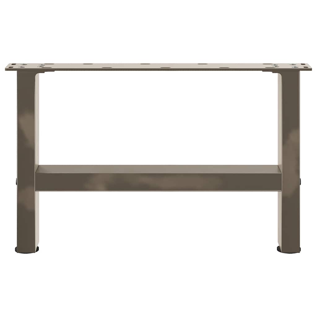 vidaXL Coffee Table Legs Natural Steel 2 pcs 50x(30-31) cm Steel